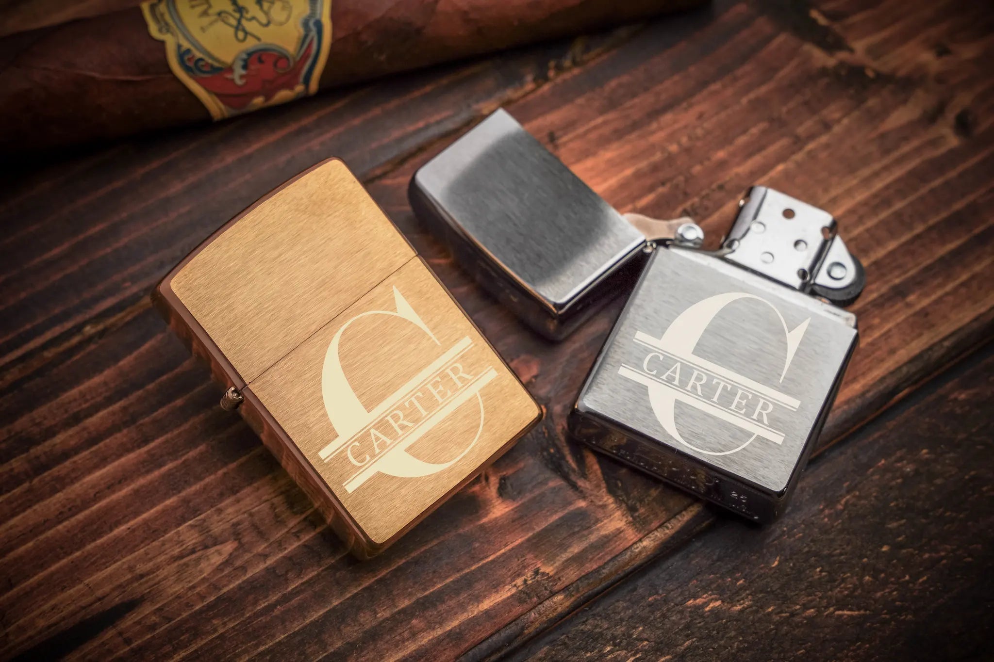 Custom Zippo Lighter engraved lighter gift - personalized lighter for him